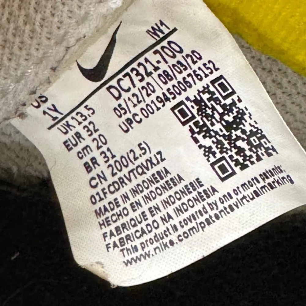 Nike (PS) Nike Air Force 1 LV8 3 'Peace, Love,‎ and Basketball' Kids Size 1Y